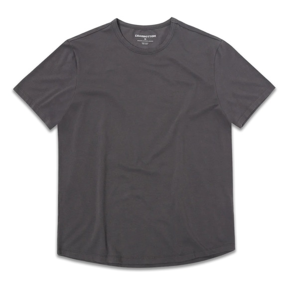 Bear Bottom Supima Curved Tee Black Large - Picture 2 of 4